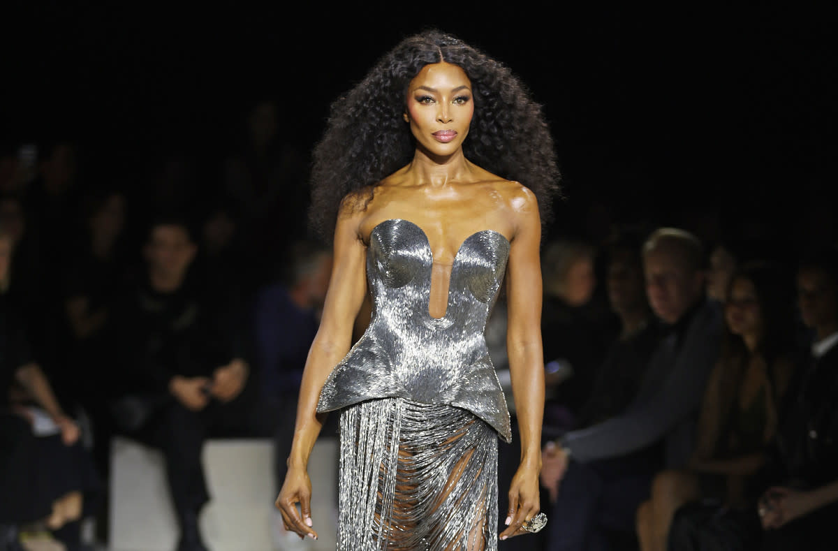 Naomi Campbell on the Alexander McQueen Spring 2024 runway<p>Photo: Dave Benett/Getty Images for Alexander McQueen</p>