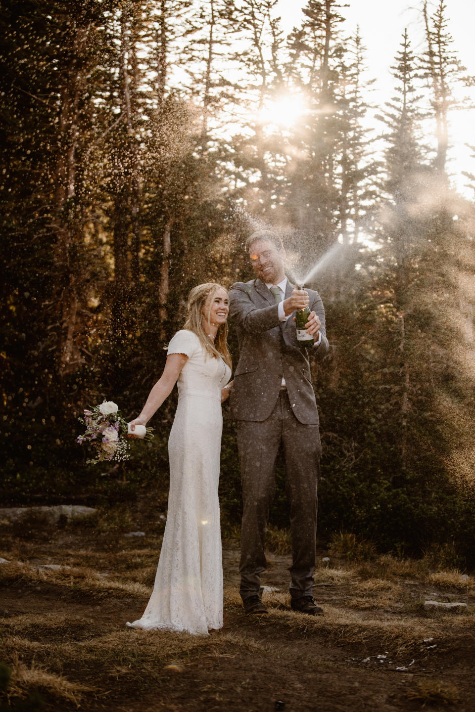 The adventurous duo wanted to elope against a scenic backdrop. (Photo: <a href="https://adventureinstead.com/" target="_blank">Adventure Instead - Elopement Photographers & Guides</a>)