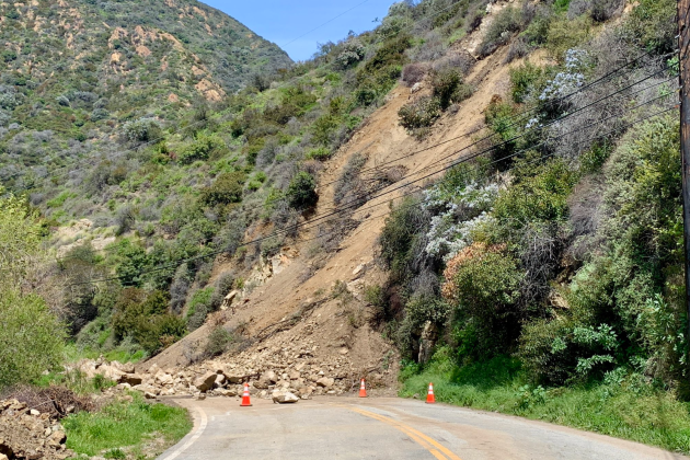 Active Landslides Shut Down Topanga Canyon Parts Of Malibu As