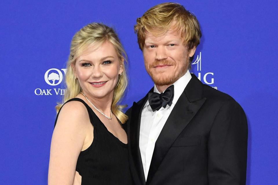 <p>VALERIE MACON/AFP via Getty</p> Kirsten Dunst and Jesse Plemons at the Palm Springs International Film Festival Awards Gala in Palm Springs, California, on Jan. 4, 2024