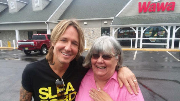 Ruth Reed bumped into Keith Urban at Wawa and didn’t recognise him. Photo: Supplied/AP