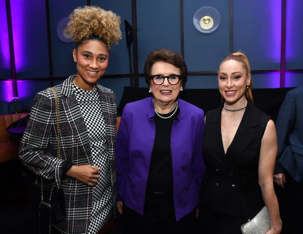 <p>Stephen Lovekin / Shutterstock for People Magazine</p> Ally Love, Billie Jean King, Jess King