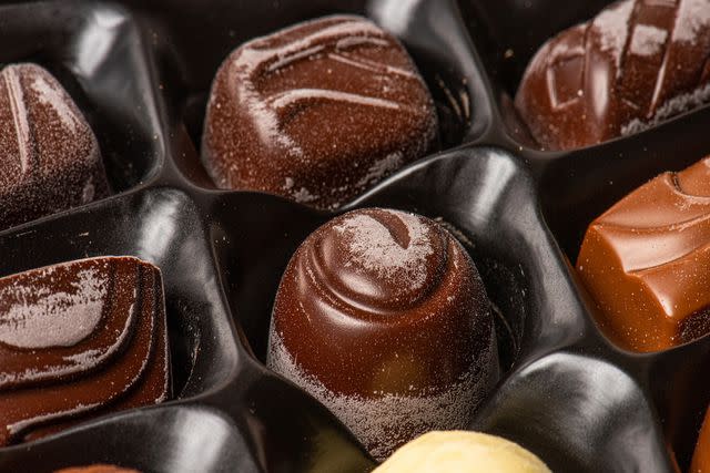 Chocolate with chocolate bloom typically has a chalky white coating. PHOTO: GETTY IMAGES / TRYGVE FINKELSE