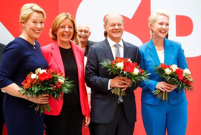 Party leadership meeting of the SPD after German general elections, in Berlin