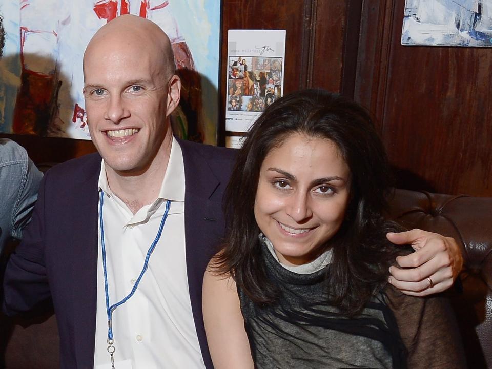 Grant Wahl and his wife, Dr. Celine Gounder.