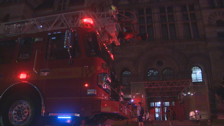 Police release suspect's image after fire deliberately set at Old City Hall courthouse