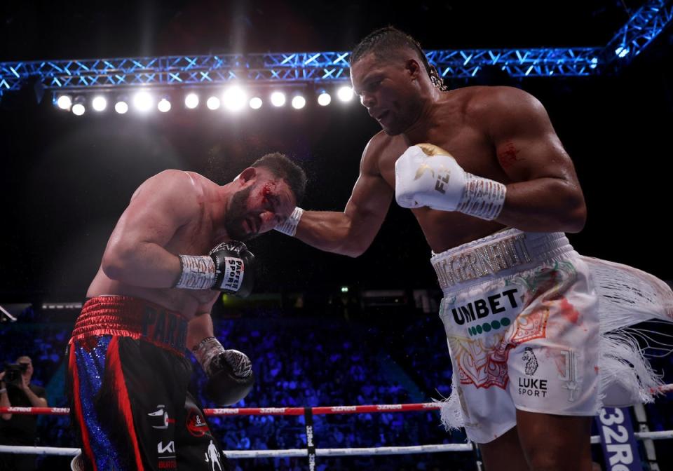 In his most recent bout, Joe Joyce (right) stopped Joseph Parker in September (Ian Hodgson/PA) (PA Wire)