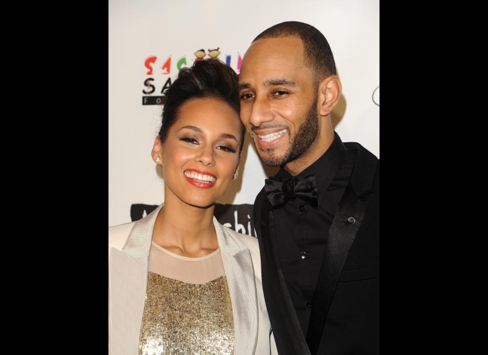 <a href="http://www.people.com/people/article/0,,20406168,00.html" target="_hplink">Alicia Keys married producer Swizz Beatz</a> in 2010 while expecting their first child.