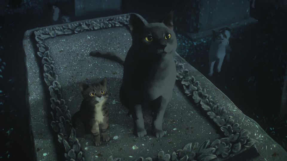 The Sandman. (L to R) Rosie Day as The Tabby Kitten, David Gyasi as The Grey Cat in episode 111 of The Sandman. Cr. Courtesy of Netflix © 2022 - Credit: COURTESY OF NETFLIX