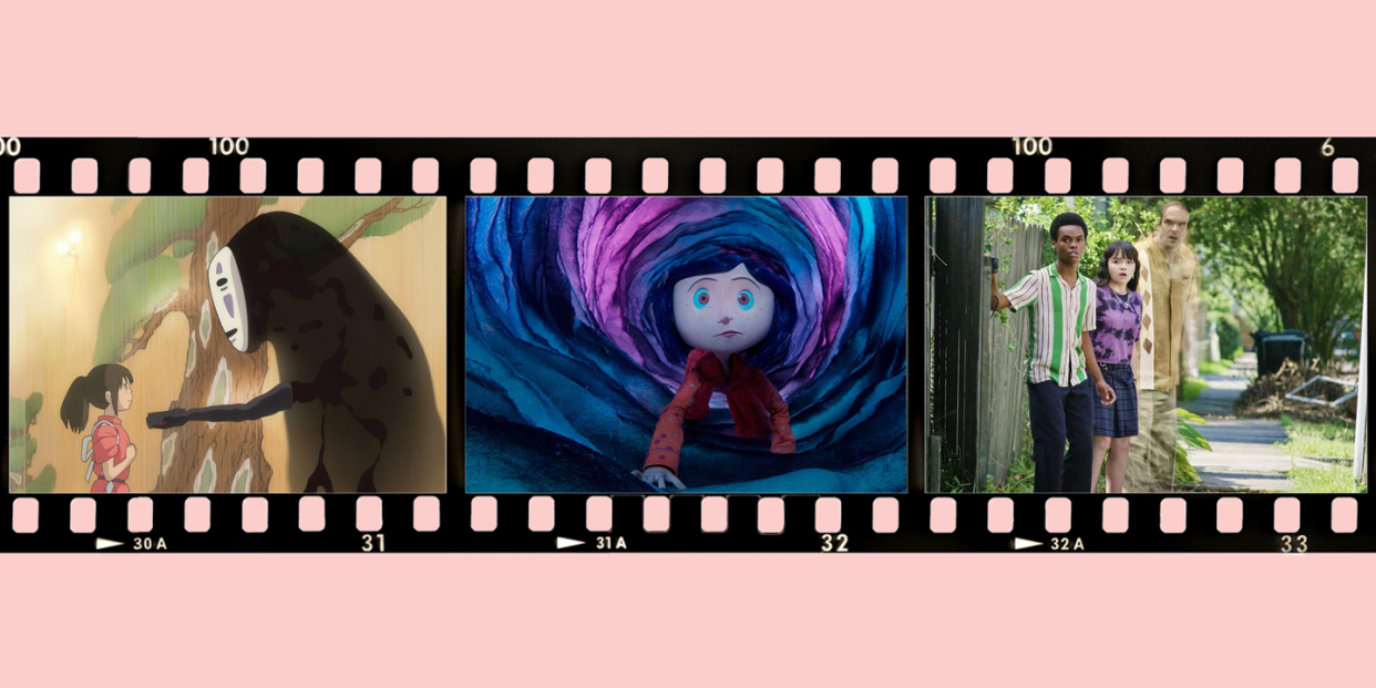 spirited away, coraline and we have a ghost are three good housekeeping picks for best scary movies for kids