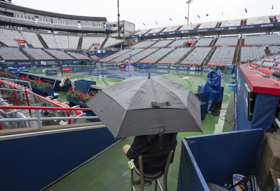 Rain washes out play in ATP Tour's National Bank Open in Montreal