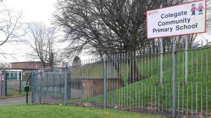 The outside of Colegate Primary School 