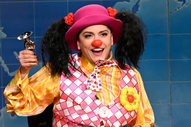 Will Heath/NBC Cecily Strong as Goober the Clown on 'Saturday Night Live'