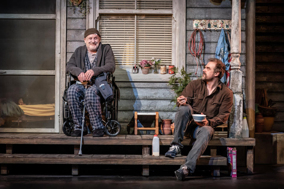 Bill Pullman and David Harbour in “Mad House.” - Credit: Marc Brenner