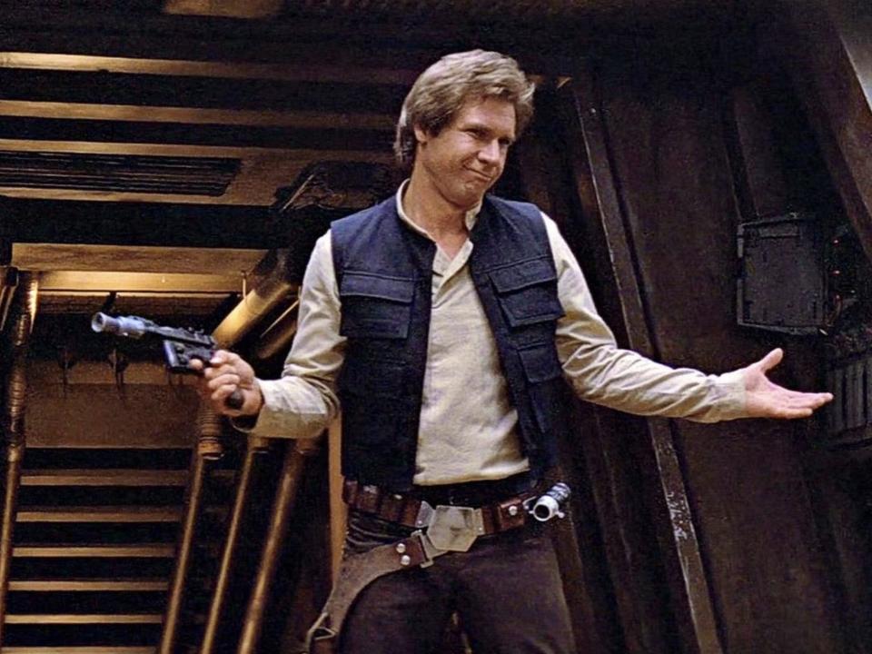 Harrison Ford as Han Solo in "Star Wars: Episode VI - Return of the Jedi."
