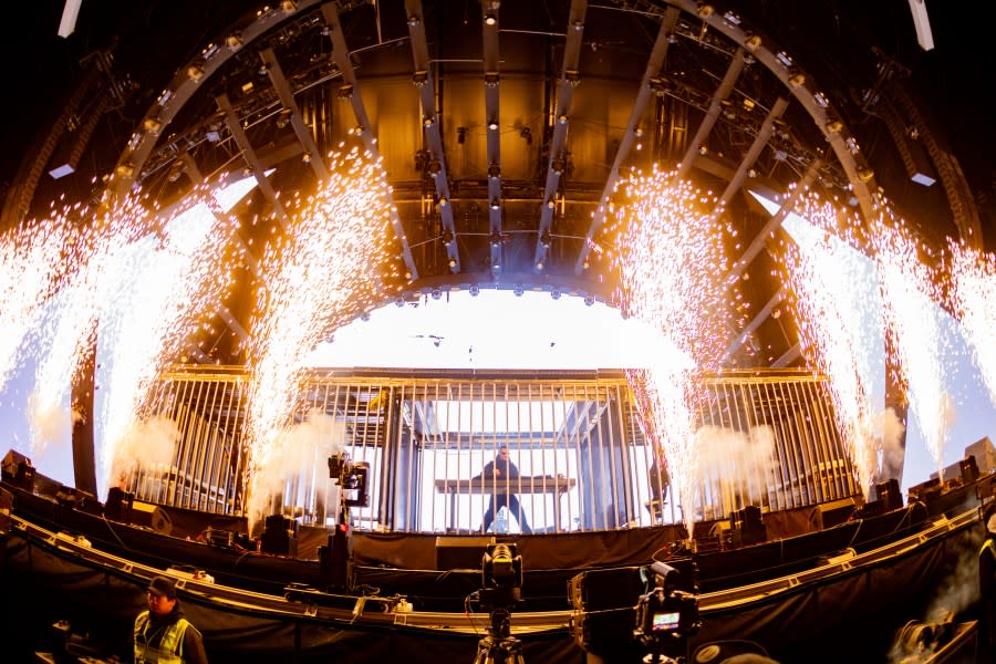 INDIO, CALIFORNIA – APRIL 14: (FOR EDITORIAL USE ONLY) DJ Snake performs at the Sahara Stage at the 2024 Coachella Valley Music And Arts Festival weekend 1 day 3 at Empire Polo Club on April 14, 2024 in Indio, California. (Photo by Matt Winkelmeyer/Getty Images for Coachella)