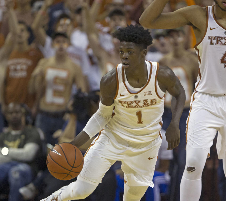 The University of Texas is asking for donations to help Andrew Jones and his family pay for leukemia treatments. (AP Photo)