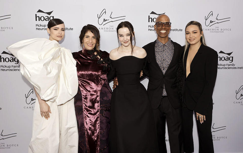 Sofia Carson, Libby Boyce, Dove Cameron, Victor Boyce and Paulina Char - Credit: Kevin Winter/Getty Images