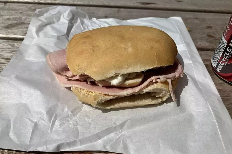 Ham and chicken sandwich from Trinity Deli