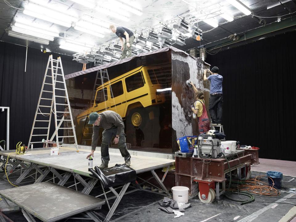 Mercedes Put a 1979 G-Wagen in 50 Tons of Resin