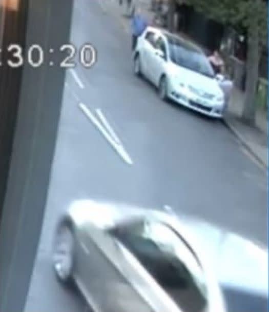 Police are searching for the driver of a silver car following the attack in Penge (Met Police)