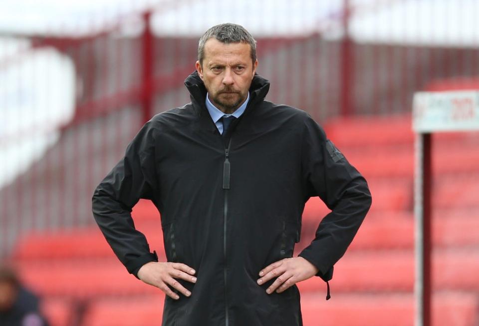 Sheffield United manager Slavisa Jokanovic was unhappy with his side’s late ‘panic’ in the 3-2 win at Barnsley (Nigel French/PA Images). (PA Wire)