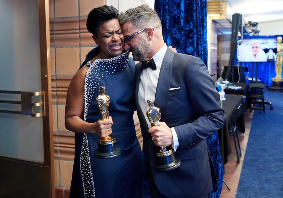 Were Stars Having Even More Fun Backstage at the 2021 Oscars? Take a Look at These Pics and Decide