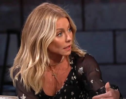 Discussing her son's experiences with moving into his own apartment in Brooklyn, Kelly Ripa jokingly told Jimmy Kimmel Live, 