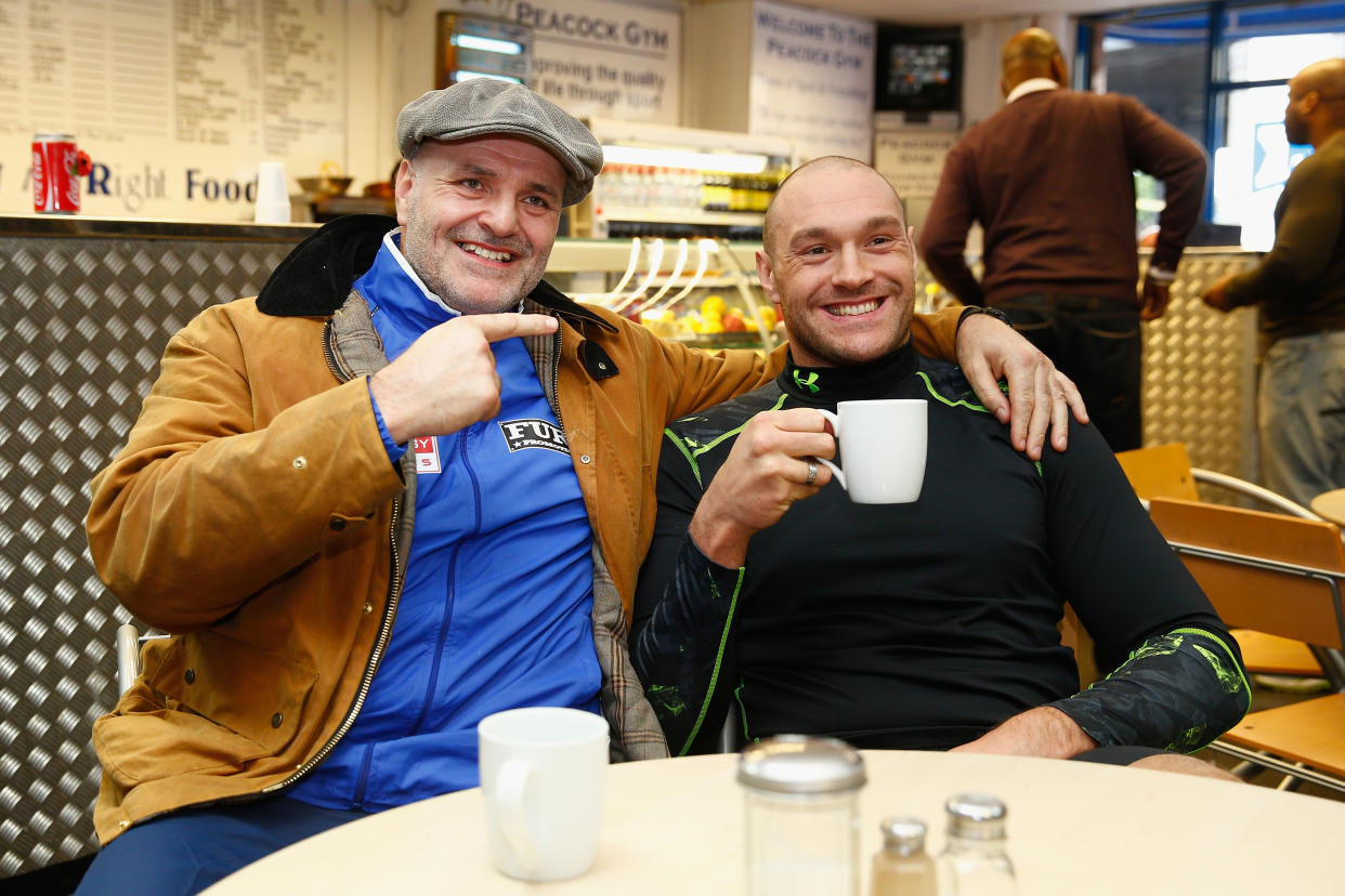 Tyson Fury and father John Fury 