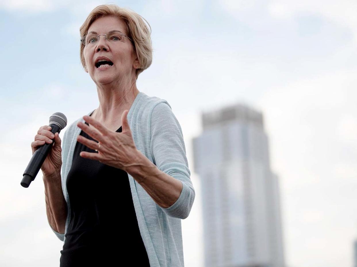 Elizabeth Warren has vowed she would 'rein in' Wall Street if elected in 2020: AP