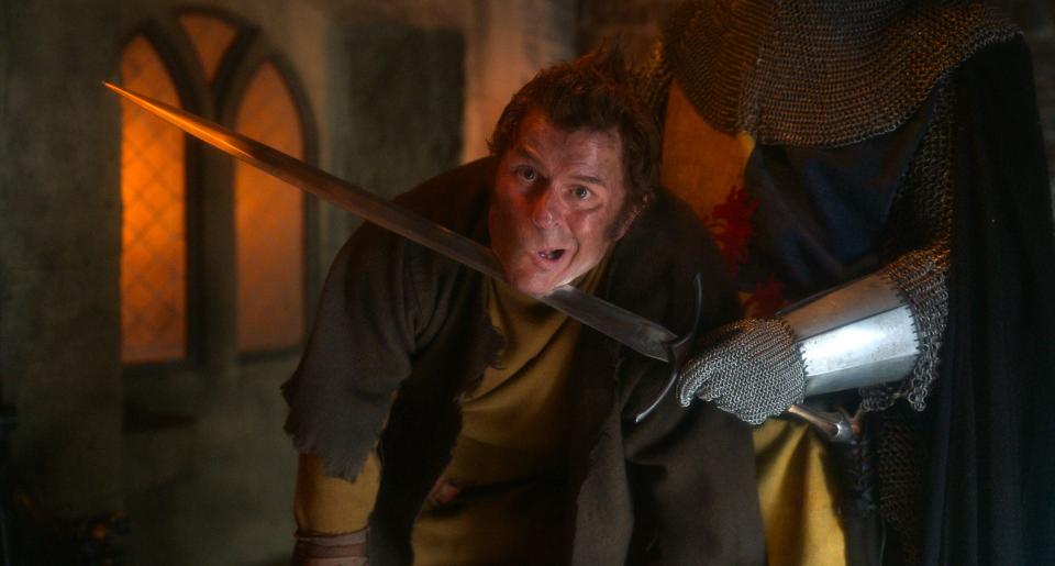 Steve Lemme stars as the hunchbacked Quasimodo in the comedy "Quasi."