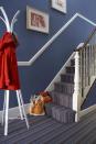 <p>Lively blue is a calming shade perfect for high-traffic zones (it masks stains better). If you have a small hallway that you're struggling with, try matching the stair carpet to your walls. Picking out just one shade will tie the whole space together perfectly. </p><p><strong>READ MORE</strong>: <a href="https://www.housebeautiful.com/uk/decorate/hallway/g36617179/instagrammable-hallway-ideas/" rel="nofollow noopener" target="_blank" data-ylk="slk:8 ways to make your hallway the ultimate Insta-ready space;elm:context_link;itc:0;sec:content-canvas" class="link ">8 ways to make your hallway the ultimate Insta-ready space</a></p>