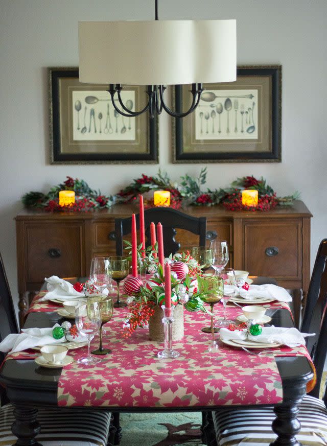 DIY Christmas Table Runner