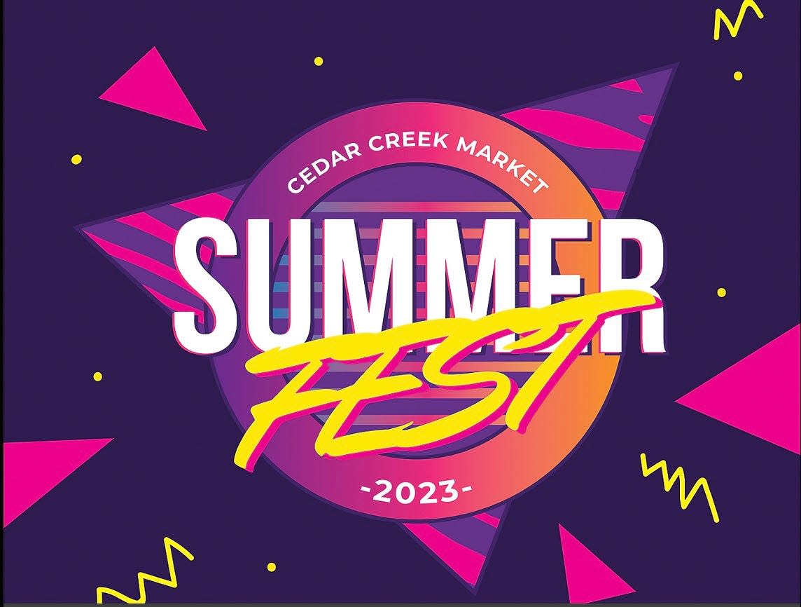 Cedar Creek Market Summer Fest Logo 2023
