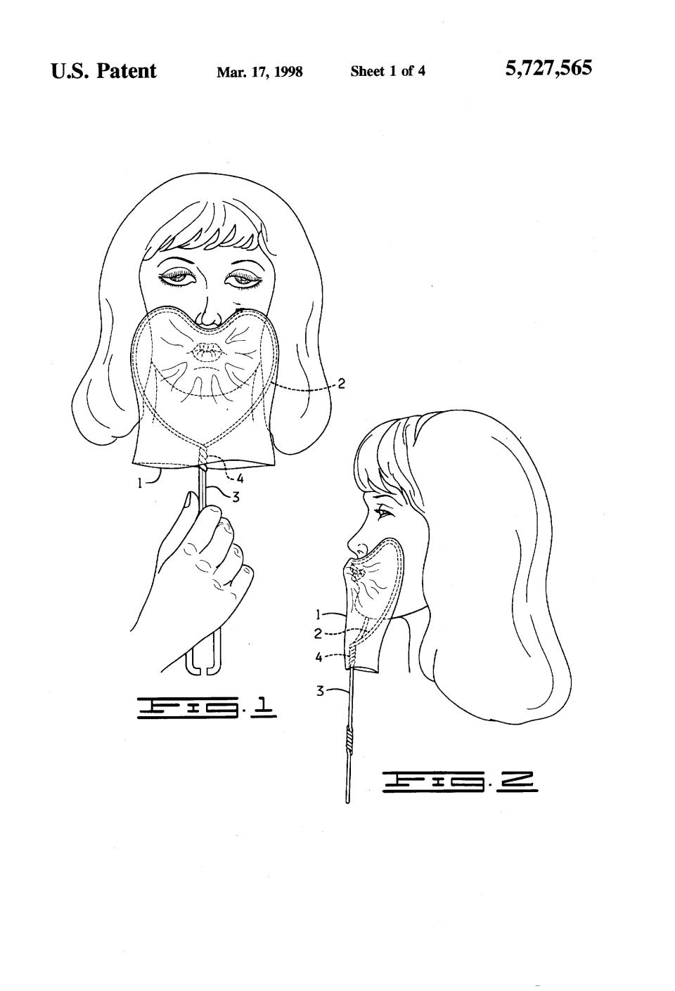 1995 reichte Deloris Gray Wood das Patent für ein "Kissing Shield" ein. Dabei handelt es sich um ein Gestell in Herzform, über das eine austauschbare Membran gestülpt wird. Es deckt die gesamte Mundpartie ab, um sich vor potenziellen Krankheiten des Gegenübers zu schützen.