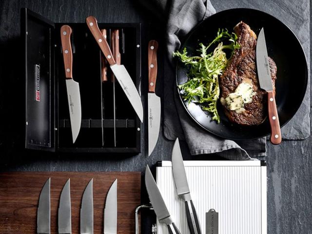 Cook N Home 8-Piece Steak House Style Steak Knife Set, Stainless Steel