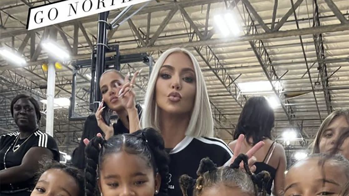 Natalie Halcro/Instagram . https://www.instagram.com/stories/nataliehalcro/2888433648266644997/. Kim Kardashian and Sister Khloé Cheer on Daughter North West at Basketball Game: 'Go North!'