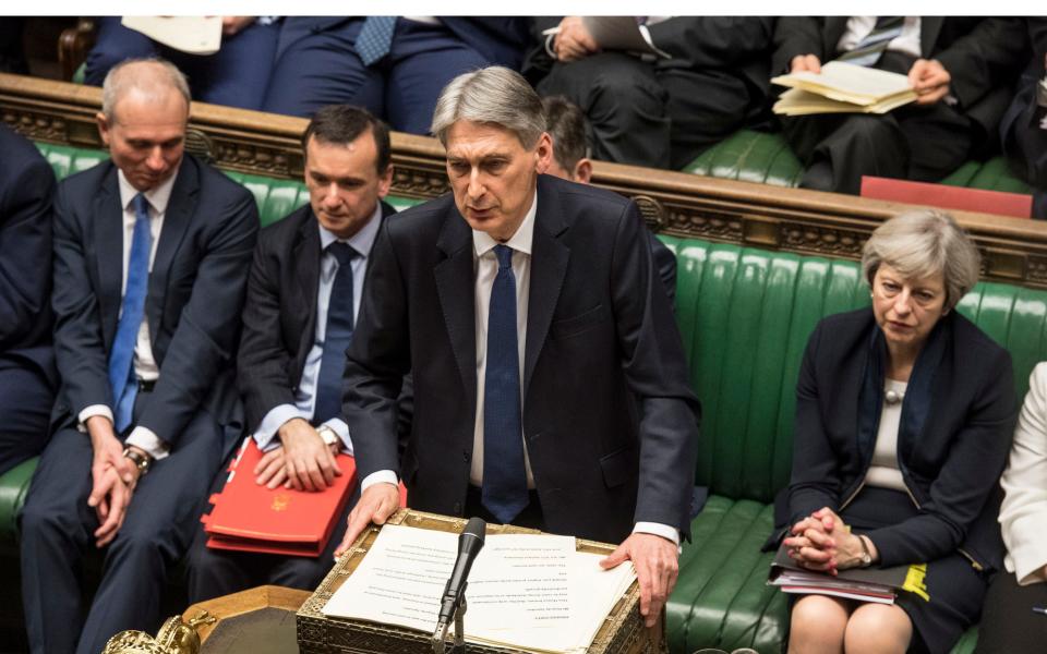 Chancellor of the Exchequer Philip Hammond making his Budget statement to MPs in the House of Commons. - PA/PA