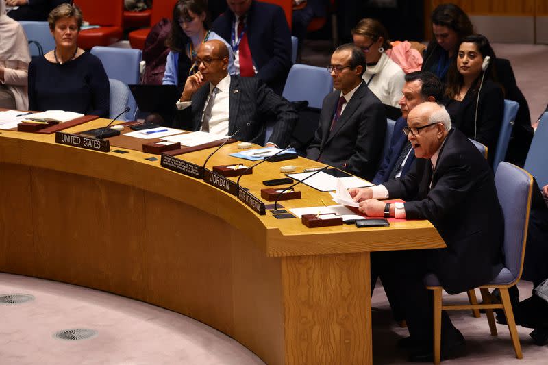 United Nations Security Council meets following developments at Al Aqsa mosque compound in Jerusalem, in New York