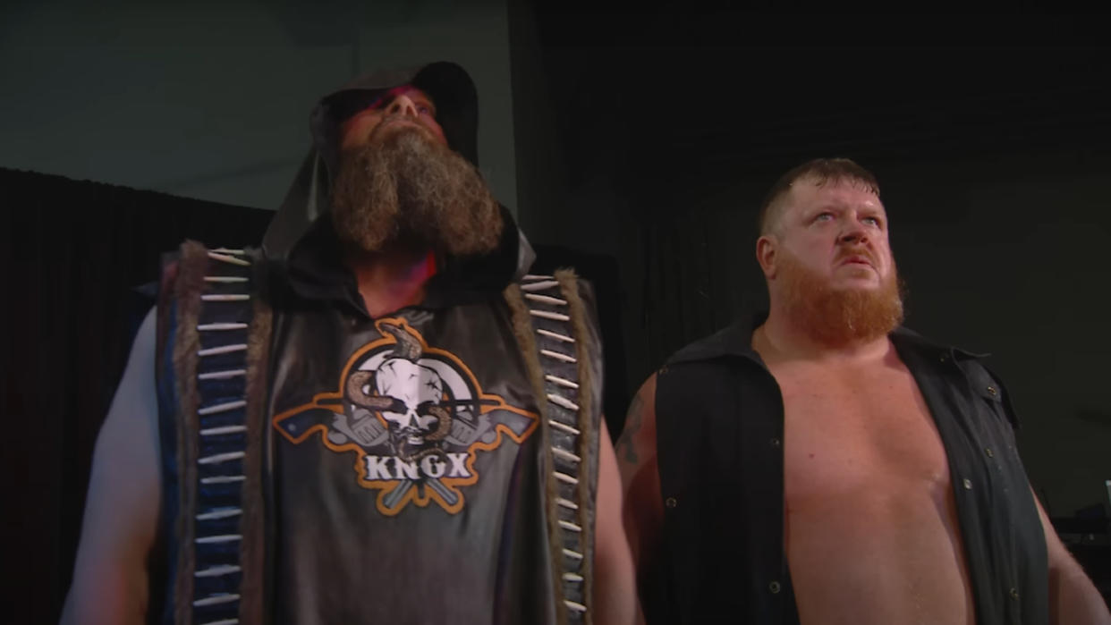  Mike Knox and Trevor Murdoch at NWA Powerrr. 