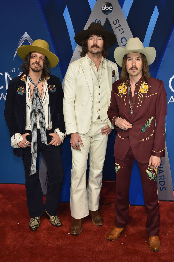 <p>Midland might be Jessie James Decker’s favorite band, but they’re everybody’s first pick when it comes to red carpet fashion. (Photo: Getty Images) </p>