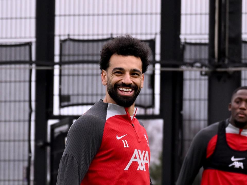 Mohamed Salah returned to Liverpool training this week (Liverpool FC via Getty Images)