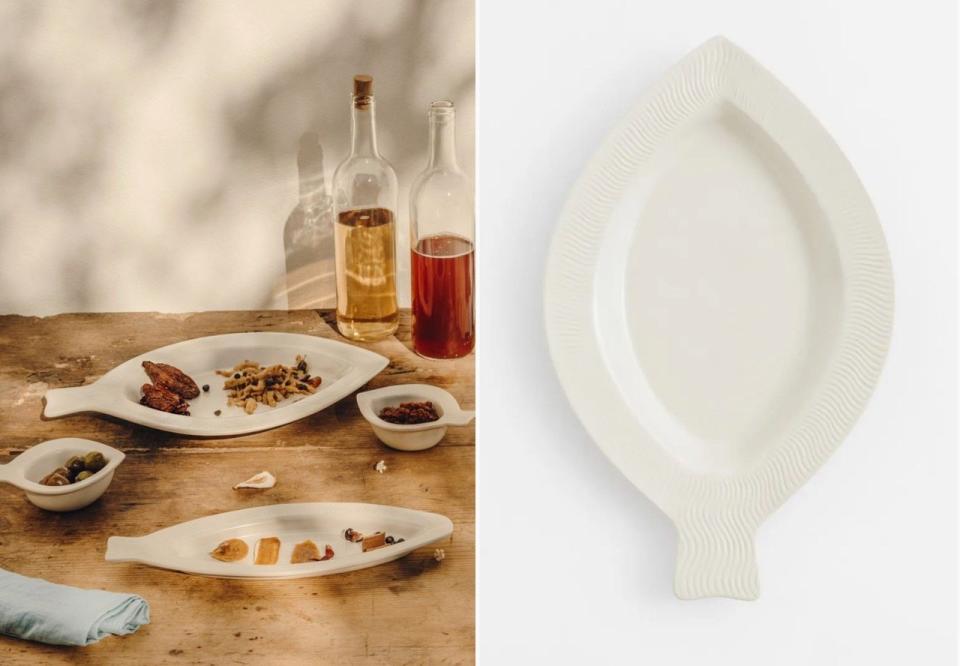 H&M's Fish-Shaped Stoneware Serving Pieces