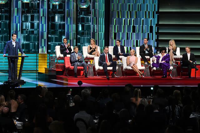 <p>Rob Latour/Variety/Penske Media via Getty</p> Jimmy Carr on the 'Comedy Central Roast of Rob Lowe'