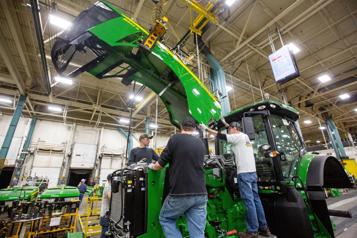 John Deere is moving its tractor cab production from Waterloo to Mexico
