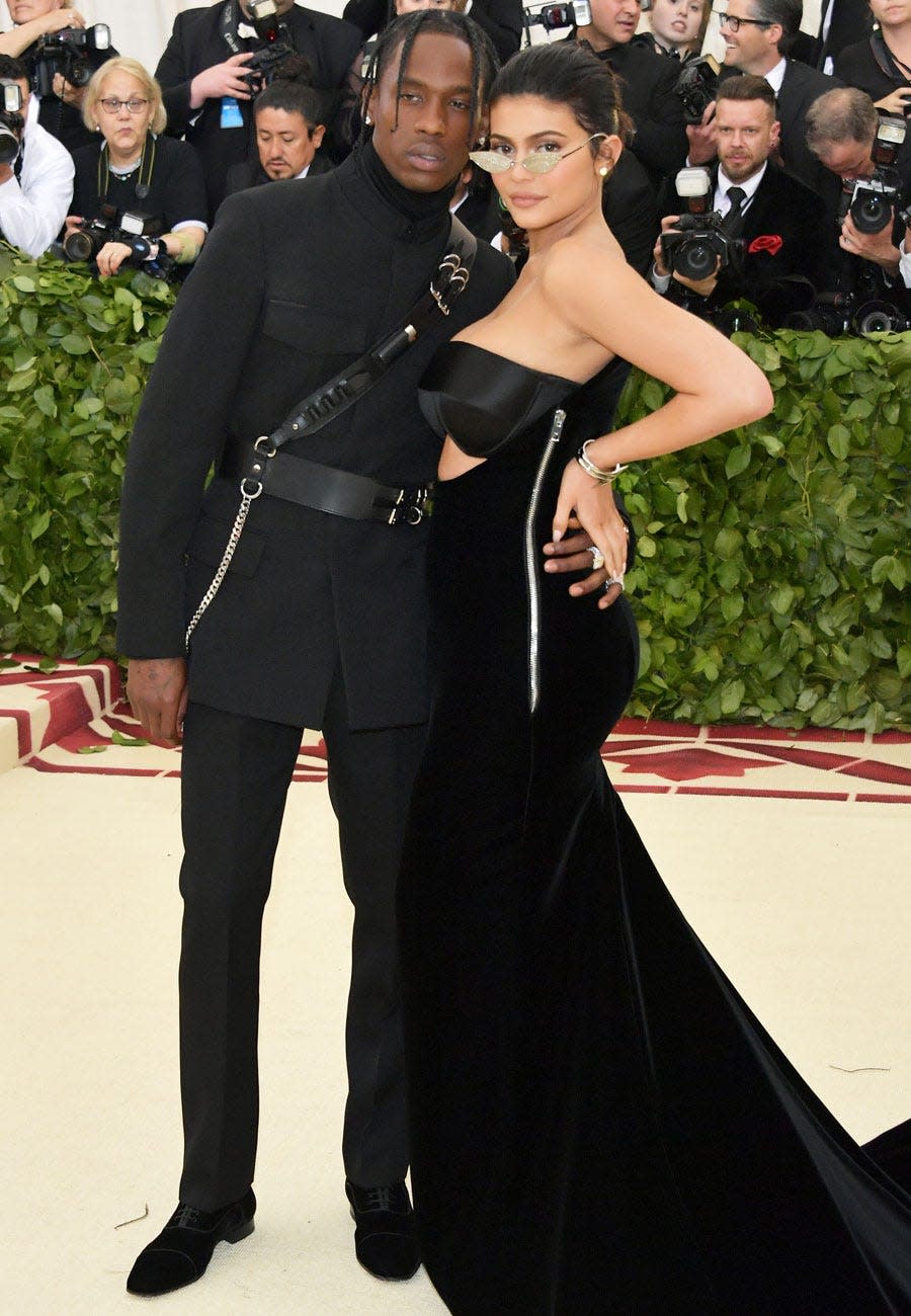 Travis Scott and Kylie Jenner at the Met Gala 2018