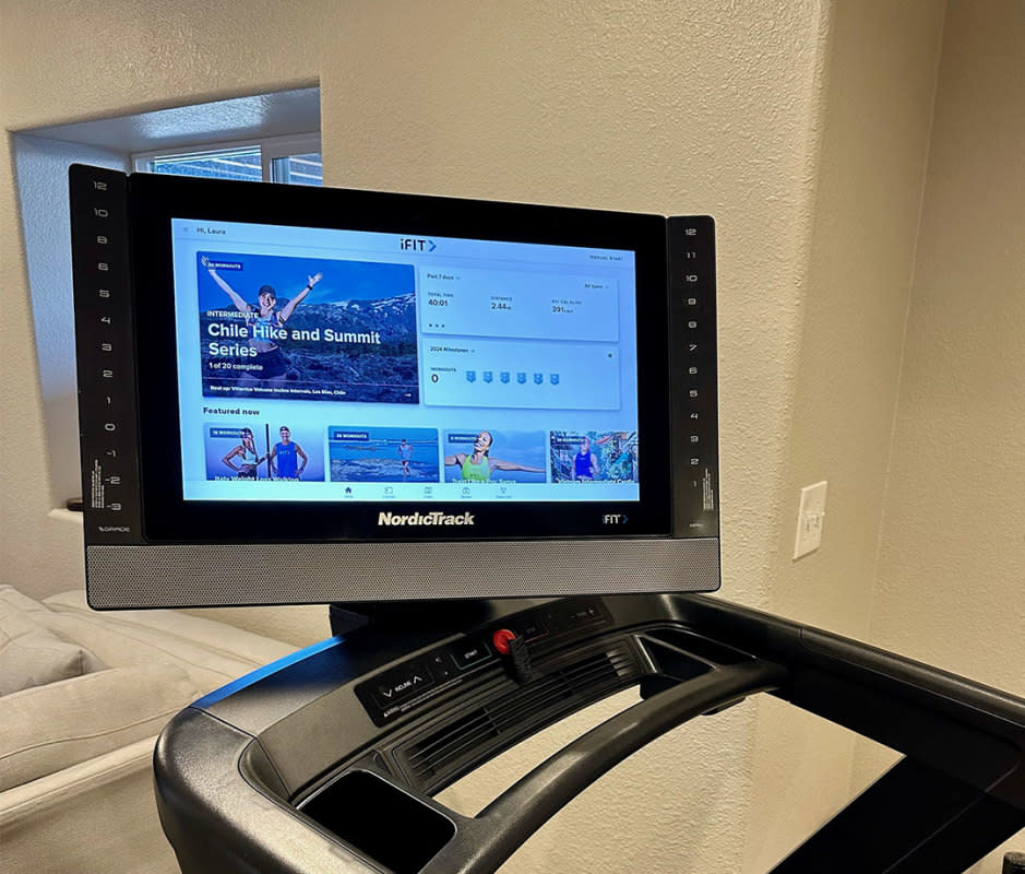 NordicTrack 2450 is among the best treadmills for home use due to its pivoting screen and engaging workouts.<p>Laura Fisher</p>