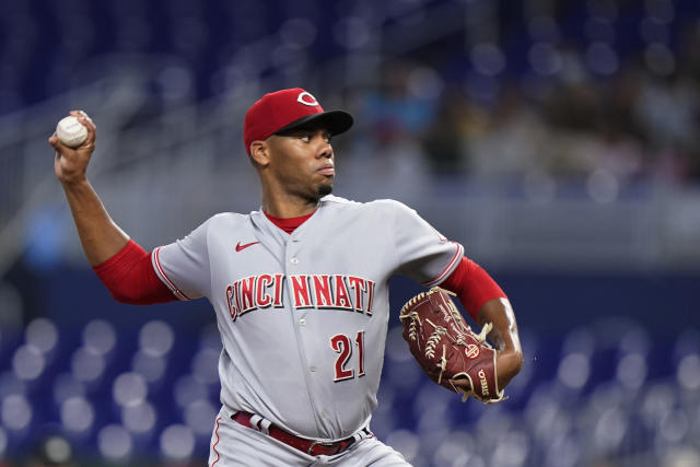 Hunter Greene wins, strikes out seven in five innings in MLB debut