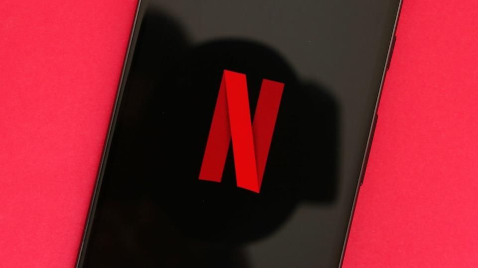 Netflix app logo on a phone