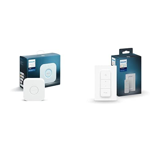 Philips Hue Smart Hub, White Ambiance, Hue Hub & Smart Dimmer Switch and Remote, Installation-F…